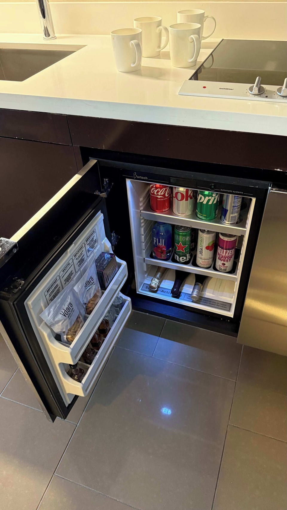 In Room Drinks Available with a charge 