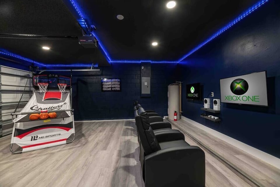 Luxurious game room designed for gathering and enjoying moments of fun and entertainment.
