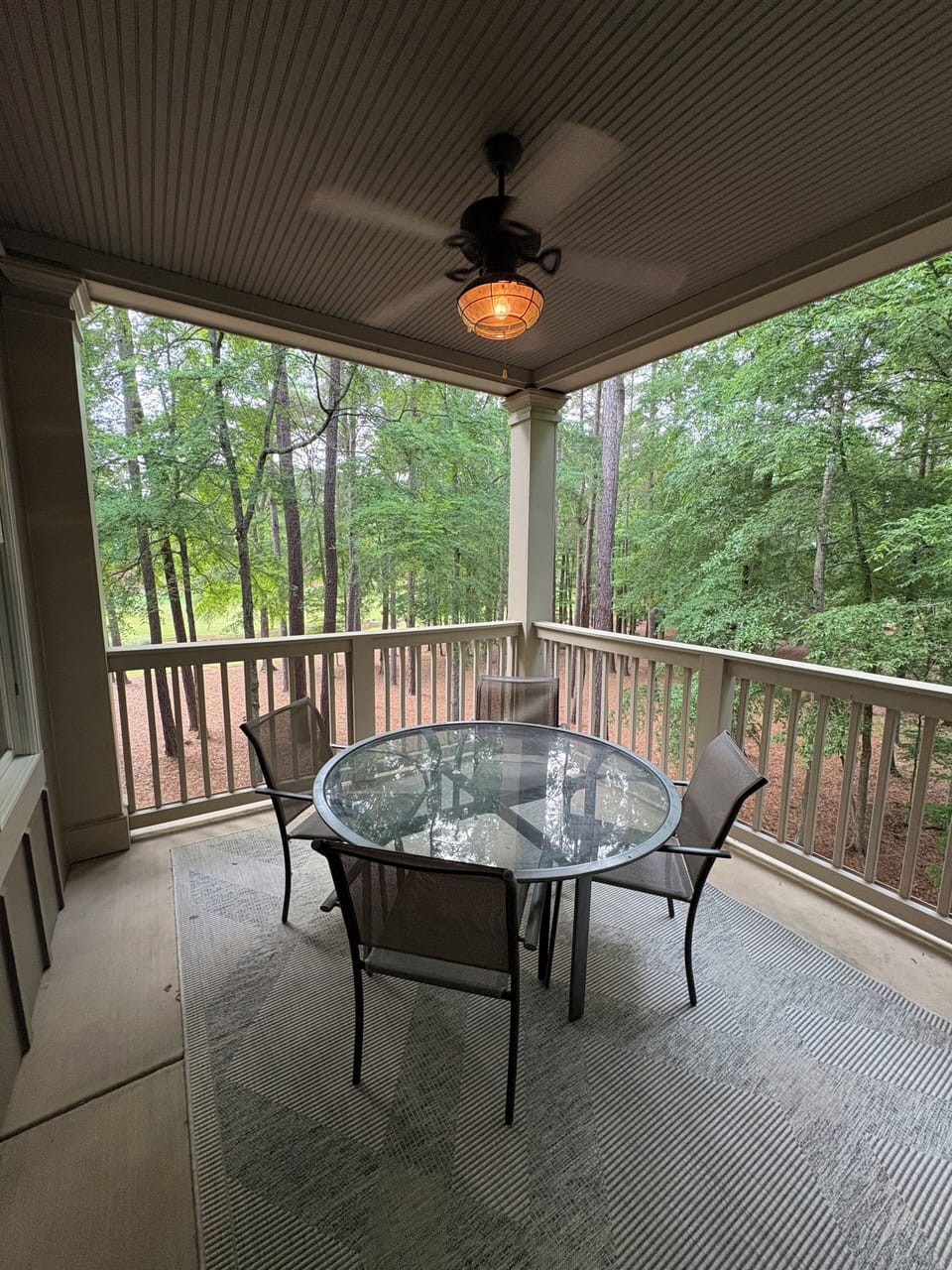 Covered,peaceful deck