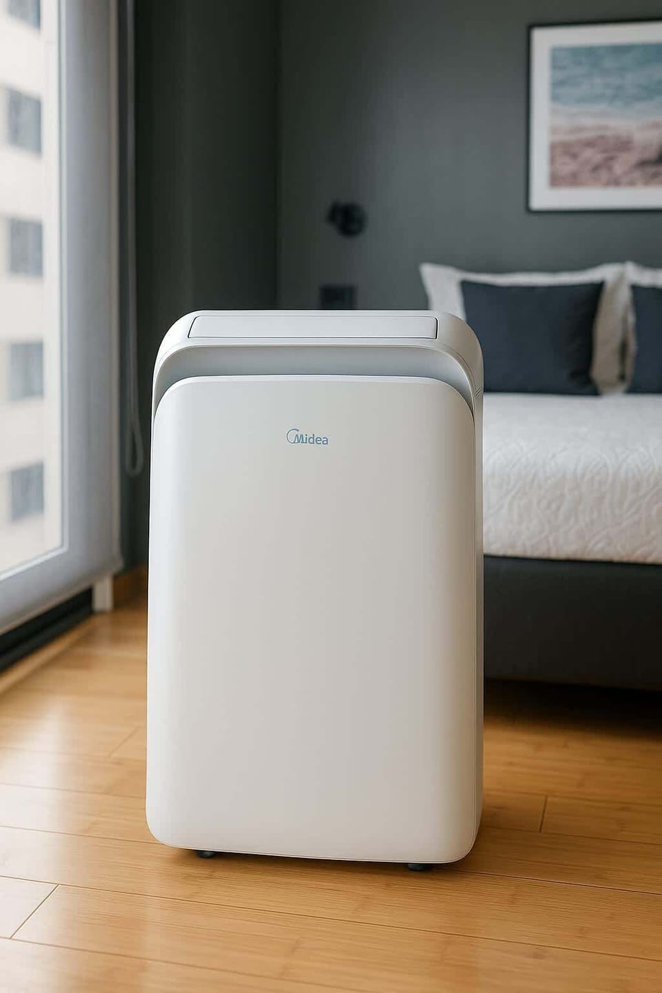 El departamento cuenta con un aire acondicionado portátil que puede utilizarse tanto en la sala como en la habitación. Es importante tener en cuenta que puede resultar un poco más ruidoso que los equipos exteriores.