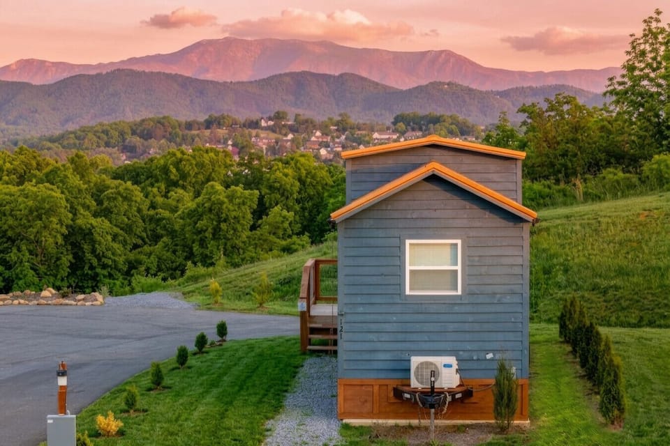 Private Honeymoon Tiny Home with Peaceful Mountain Surroundings at The Grand Sojourn.