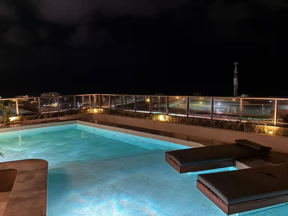 Modern Rooftop Flat 50m from Tambaú Beach Apartment in João Pessoa