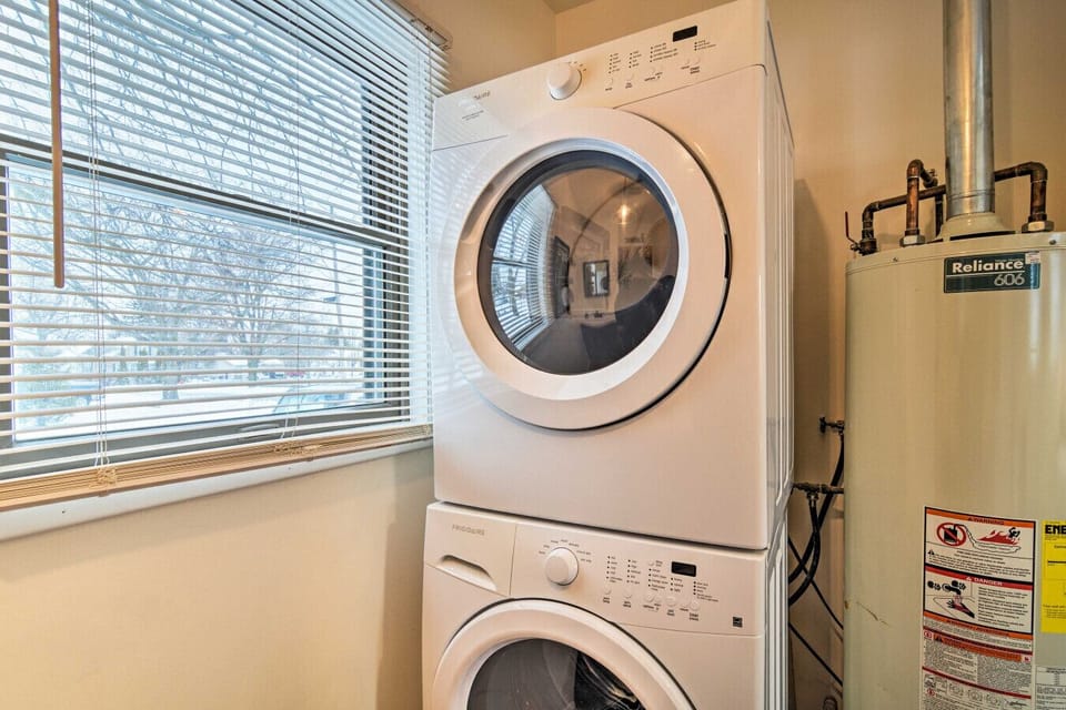 Laundry Room | Washer & Dryer | Window Light & Utility Area