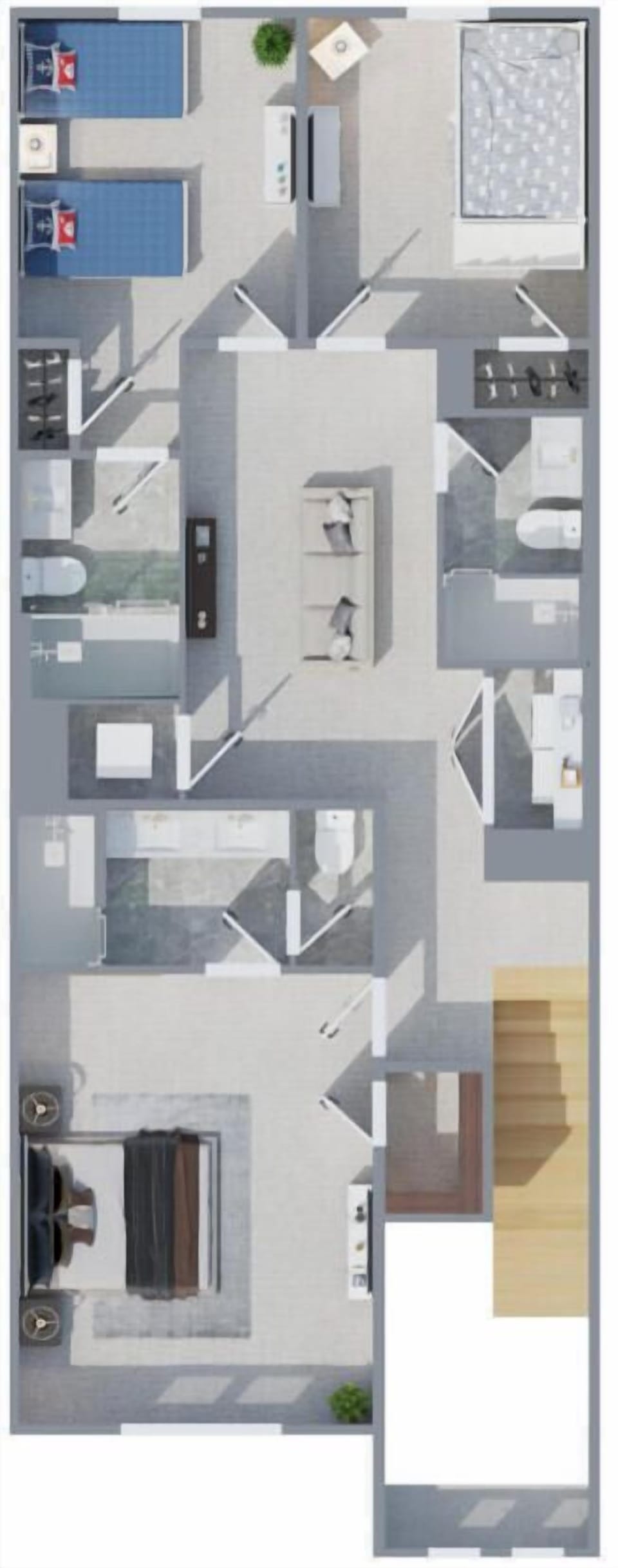 Second story floor plan