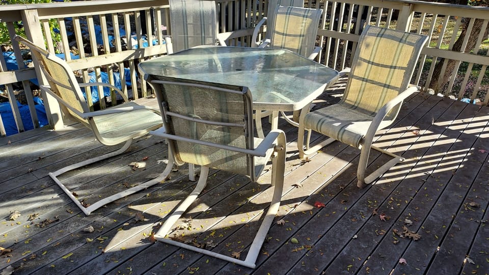 Deck is a wonderful area to gather if weather is ok. Pull  out more DRm chairs. 