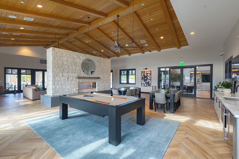Challenge your neighbors to a game in the stylish Clubhouse billiards area.