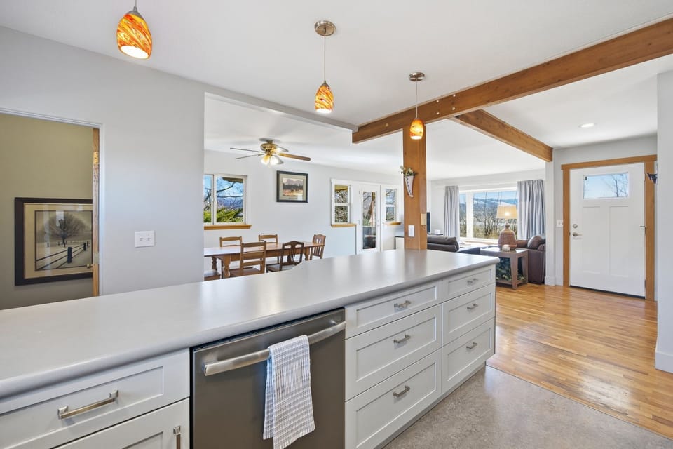 Kitchen with View of Dining and Living Area (Main Floor) 
