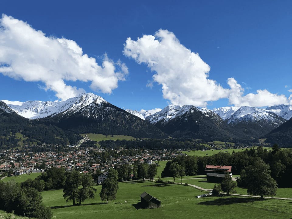 Oberstdorf mit Bergpanorama