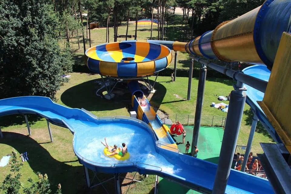 Dive into thrilling slides and cool off under summer sun.