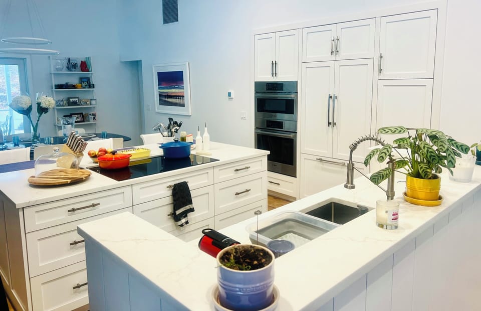 Chef's kitchen with induction stove