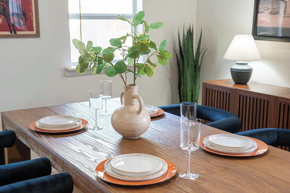 Where every meal feels like a celebration! Cozy, stylish, and ready for everything from morning coffee to candlelit dinners with friends or family.