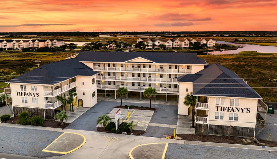 Tiffany’s central layout and surrounding marsh views—open, scenic, and well-situated