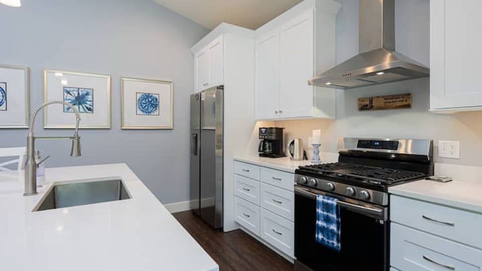 Kitchen is outfitted with a Gas Range