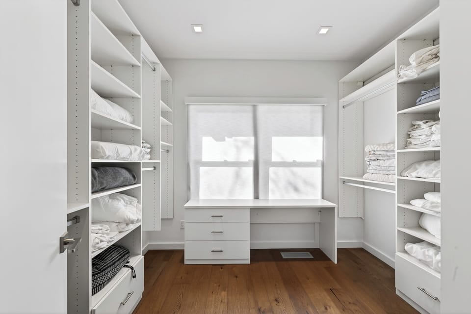 Spacious closet.