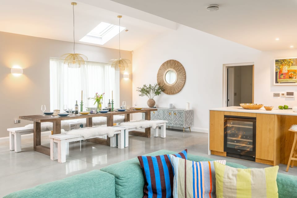 Ground floor: Dining area to sitting room and snug