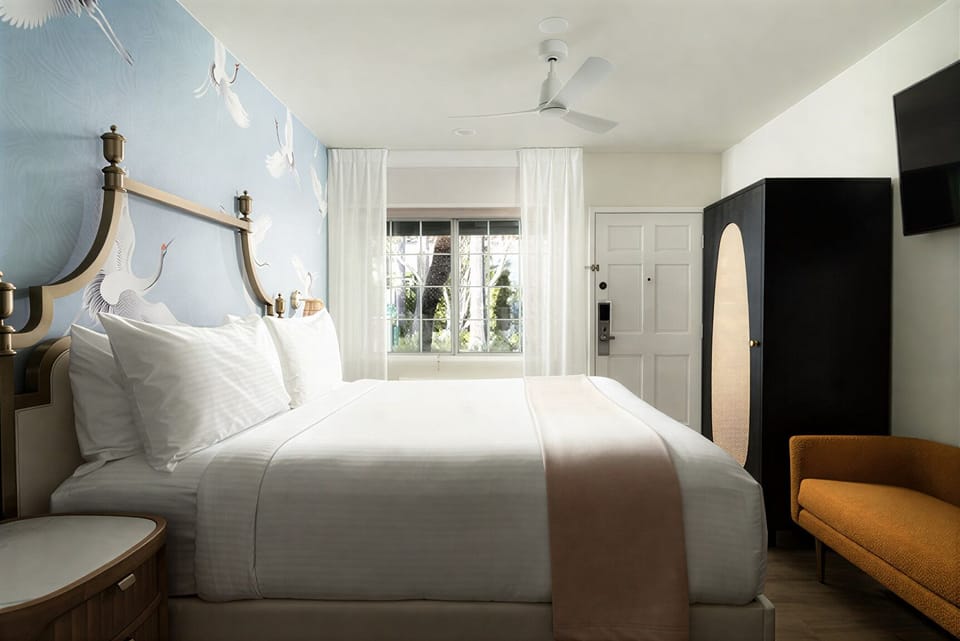 Sink into plush king bedding after a day of exploring.