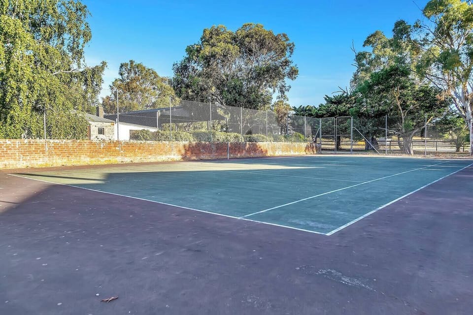 BYO rackets; the private tennis court is a perfect addition for friendly afternoon matches.