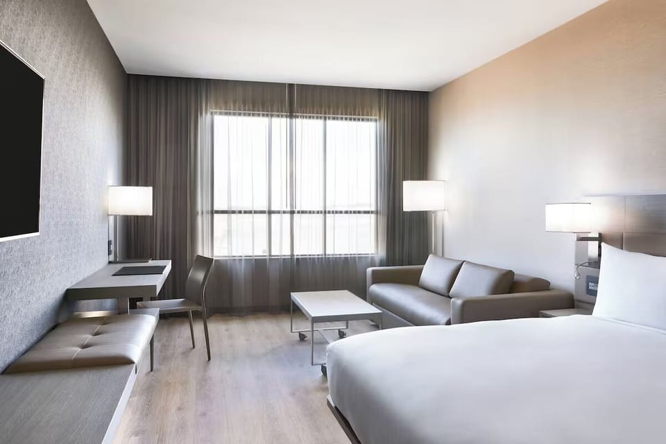Bedroom. Interior and views may vary based on location and availability