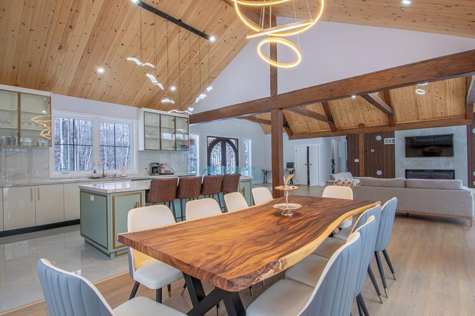 Dining into Living Room & Kitchen