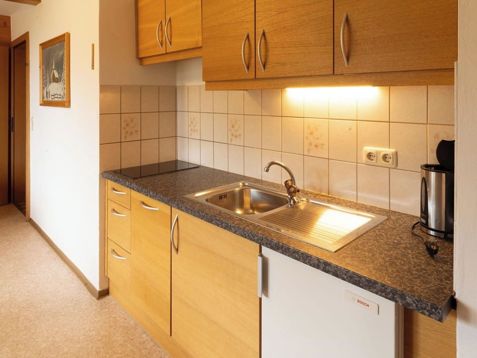 Countertop, Flooring, Interior Design, Kitchen, Wood, Kitchen Sink, Floor, Cabinetry, Sink, Plumbing Fixture