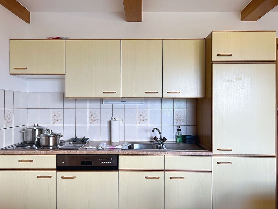 Kitchen, Cabinetry, Wood, Kitchen Appliance, Countertop, Interior Design, Major Appliance, Kitchen Sink, Furniture, Flooring