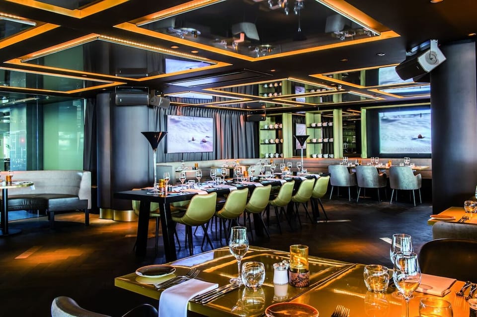 Indulge in elegant dining with beautifully set tables and ambience.