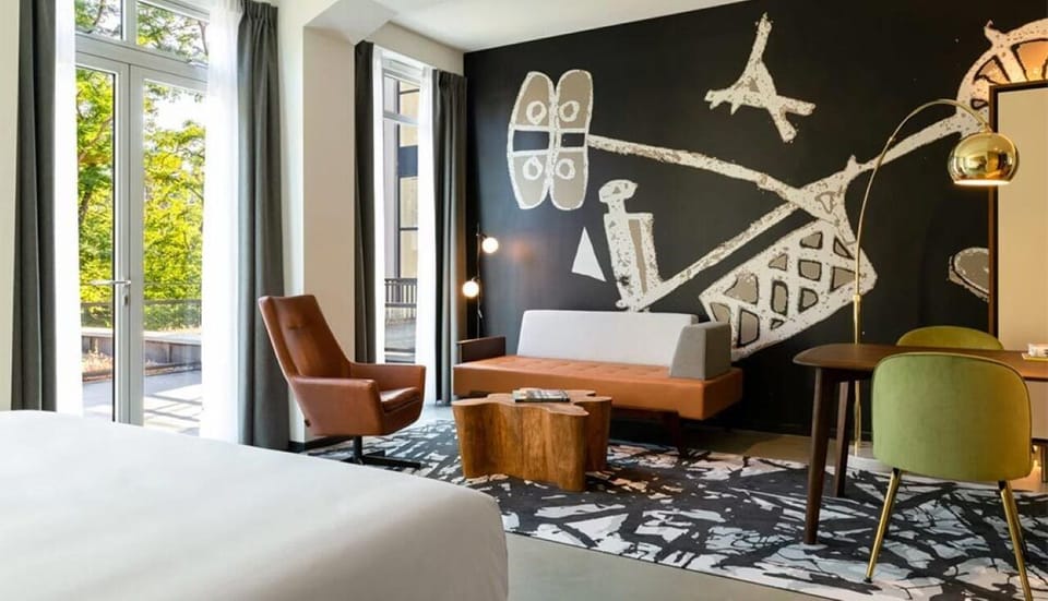 Step out to the terrace after relaxing in your airy suite.