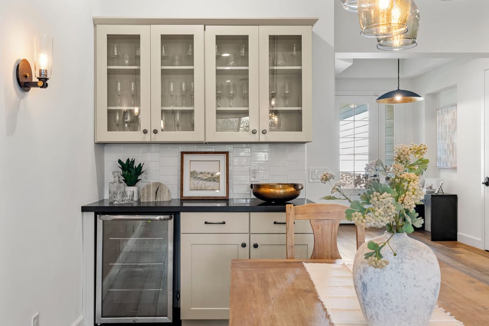 Built-in bar and butler's pantry