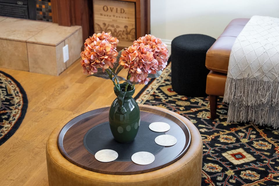 Living Room - Decorative pieces adorn the home.