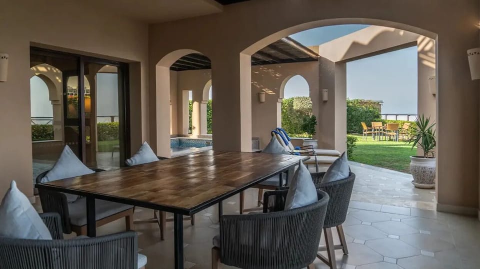Gather for long lunches on the shaded terrace by gardens.