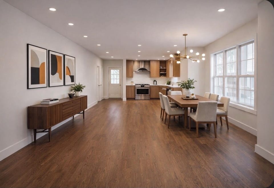 Computer rendering open floor plan #1