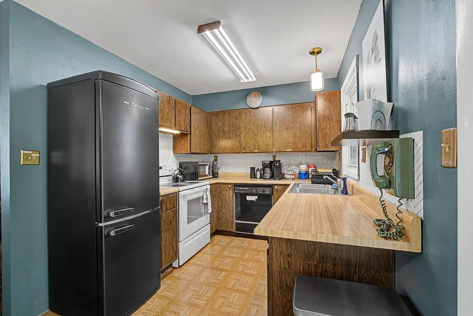 Compact size retro refrigerator