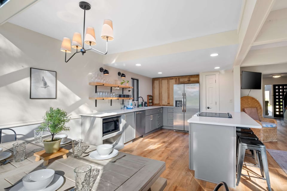 Kitchen view from dining area.