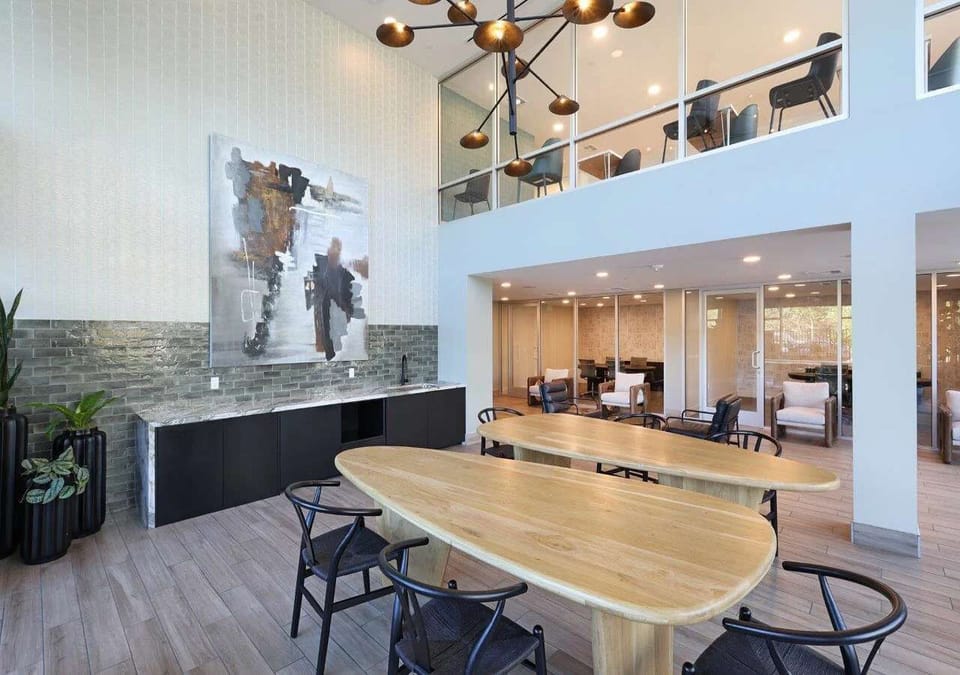 Multiple private conference rooms and co-working spaces