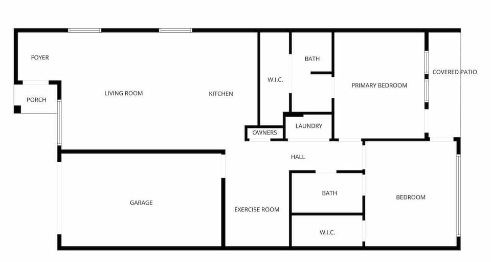 Easy-to-read floor plan offering a helpful overview of the home’s layout, giving guests a clear sense of space, flow, and room locations before arrival.