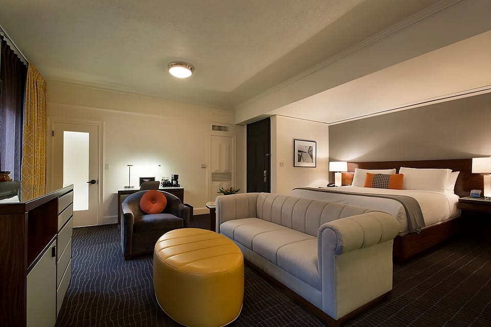 Stretch out in an airy suite designed for relaxed evenings.