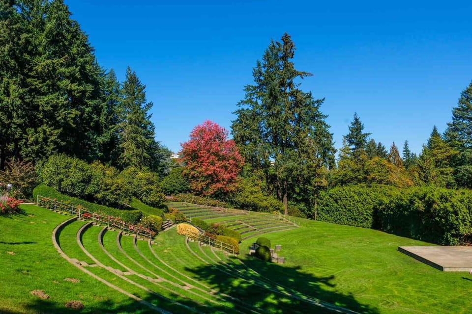 Soak up golden-hour tranquility in lush gardens under open skies.