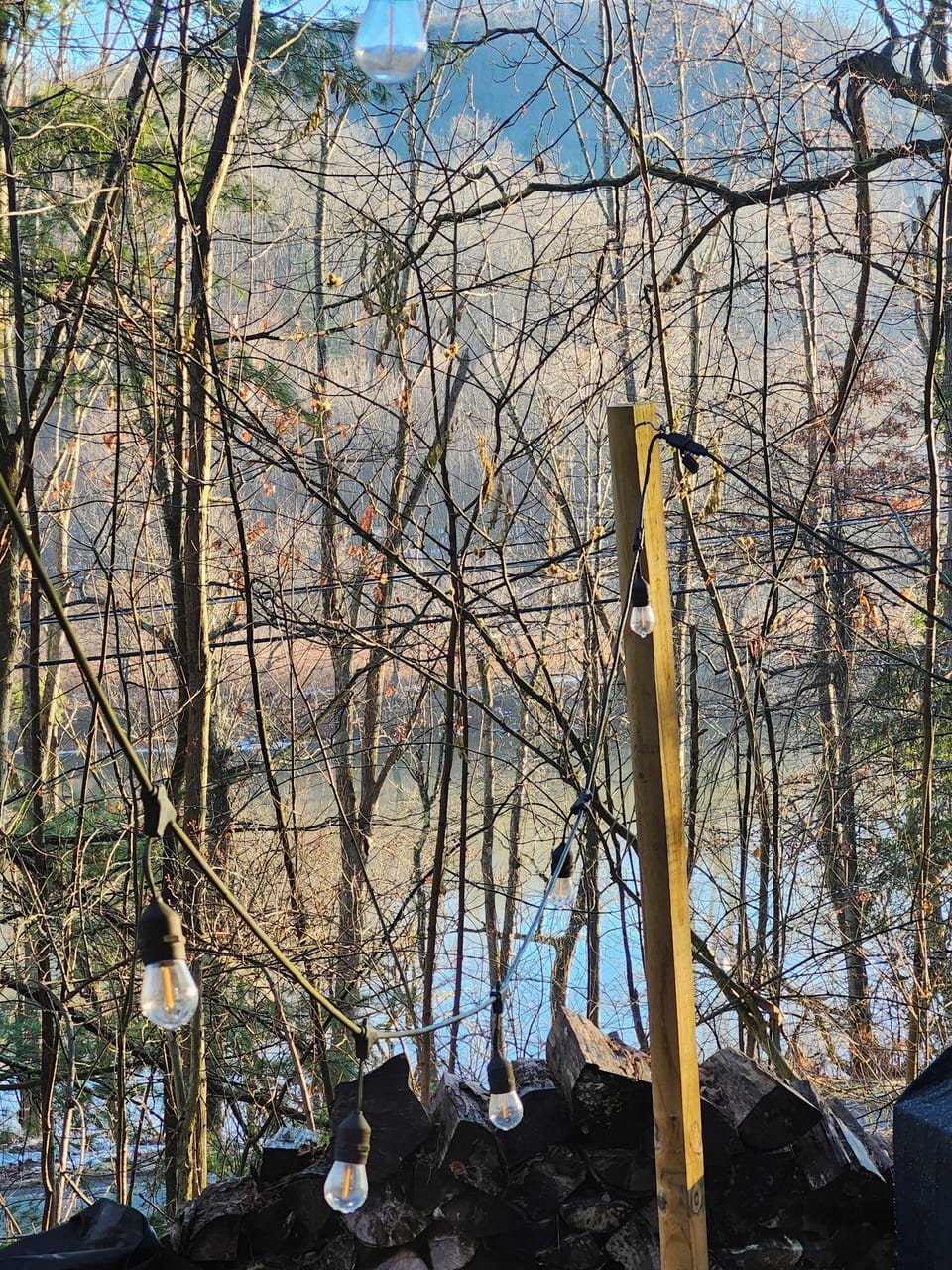 View of the Susquehanna River from the front porch. 