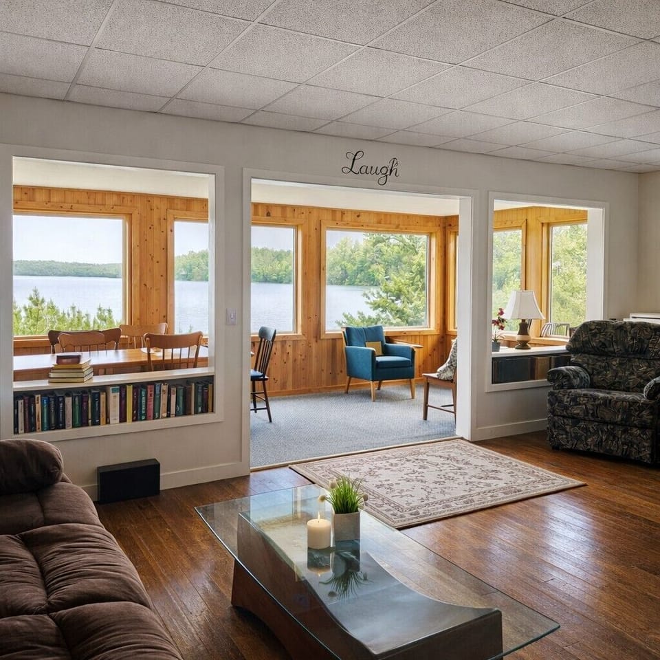 Lakefront Cabin #11 on Big Basswood Lake with Stunning Lake Views Cabin in Michigan
