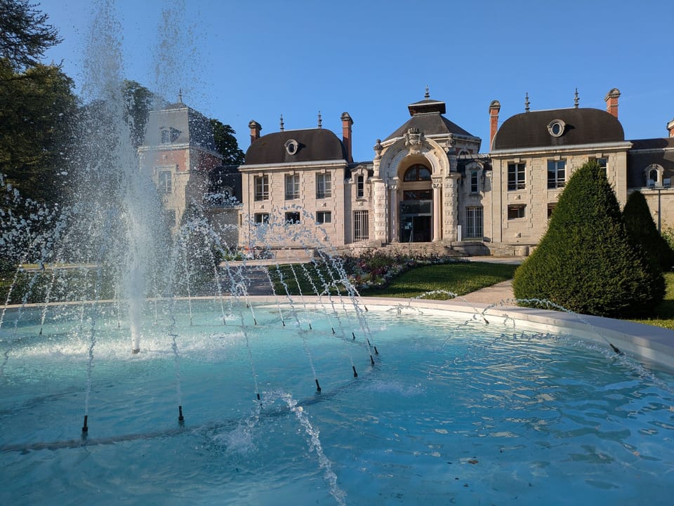 The historic thermal baths of Lons-le-Saunier offer elegant architecture and relaxing spa waters in a beautiful landscaped setting.