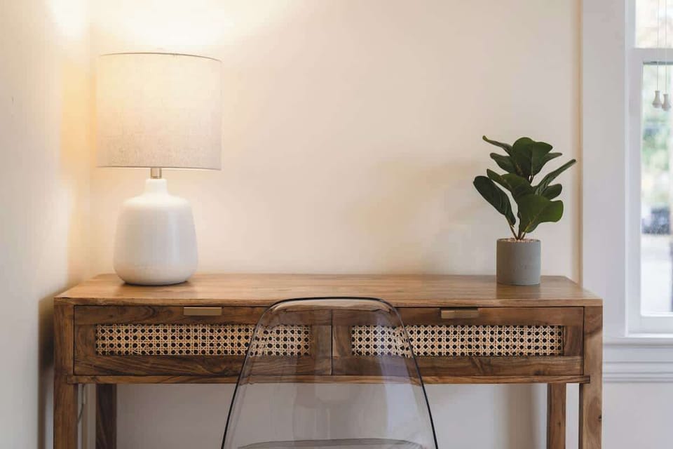 Cozy Study space! Can fit laptop and by an outlet!