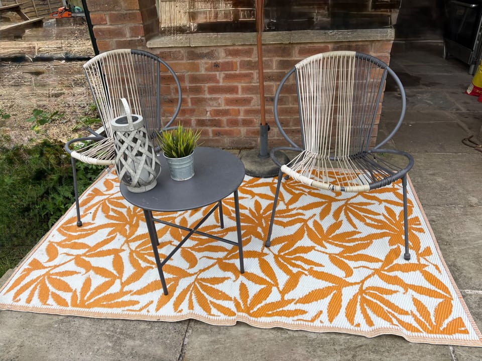 Garden seating area