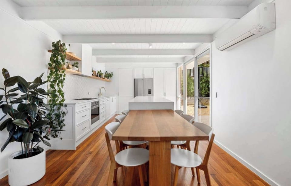Enjoy meals together at the dining table