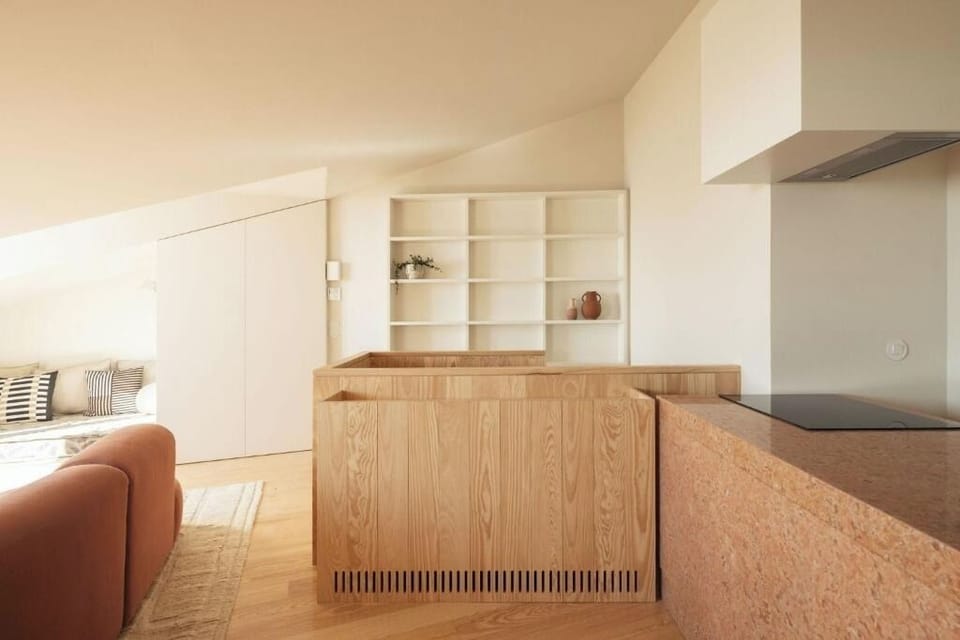 Cook effortlessly in the airy kitchen with generous counter space.