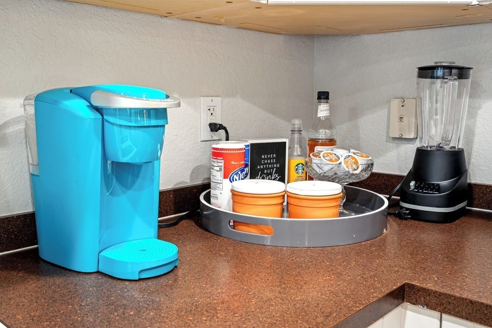 Starter coffee supplies provided.