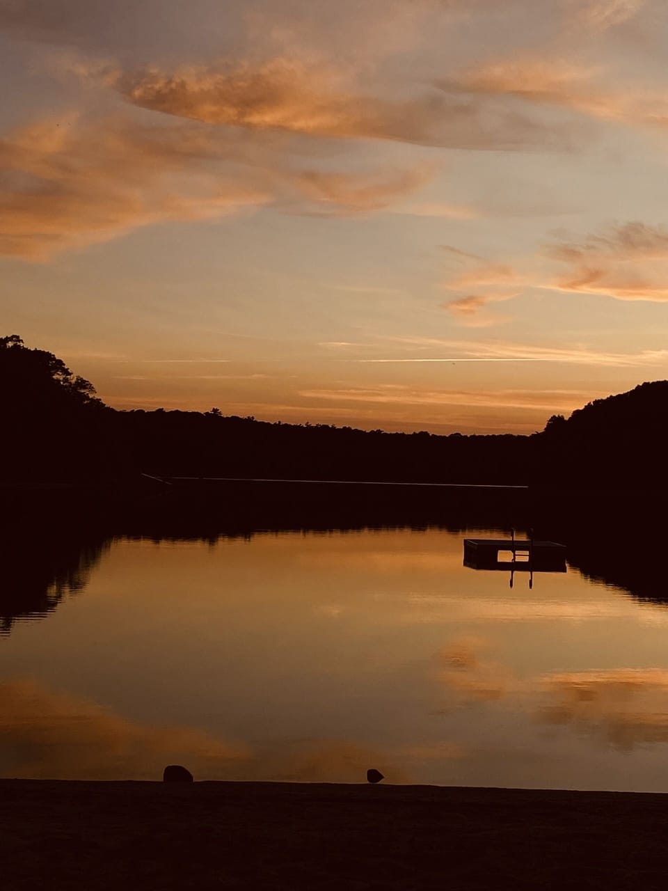 Sunset on the pond
