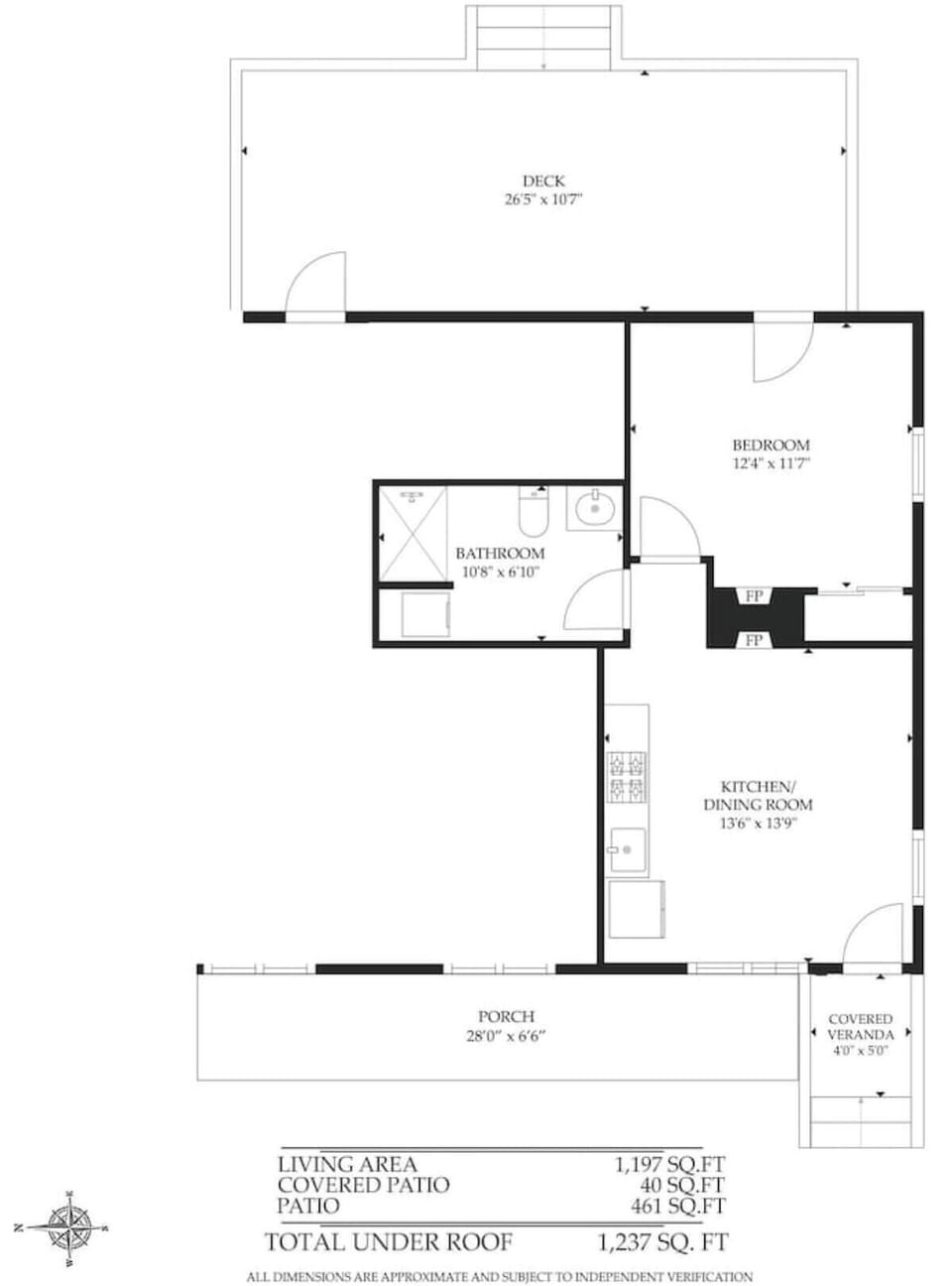 UNIT #1: Floor plan