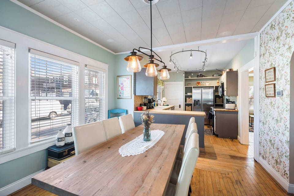 Make mealtime memories together at the dining table, seating 6​