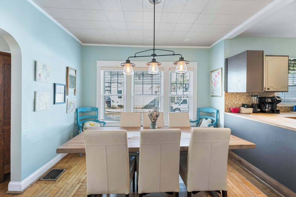 Make mealtime memories together at the dining table, seating 6​