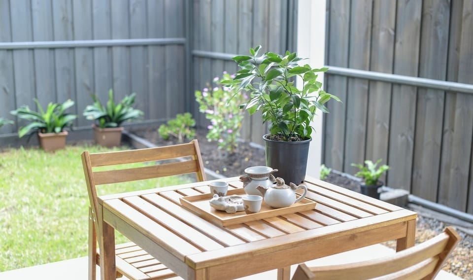 Private outdoor area for relaxing